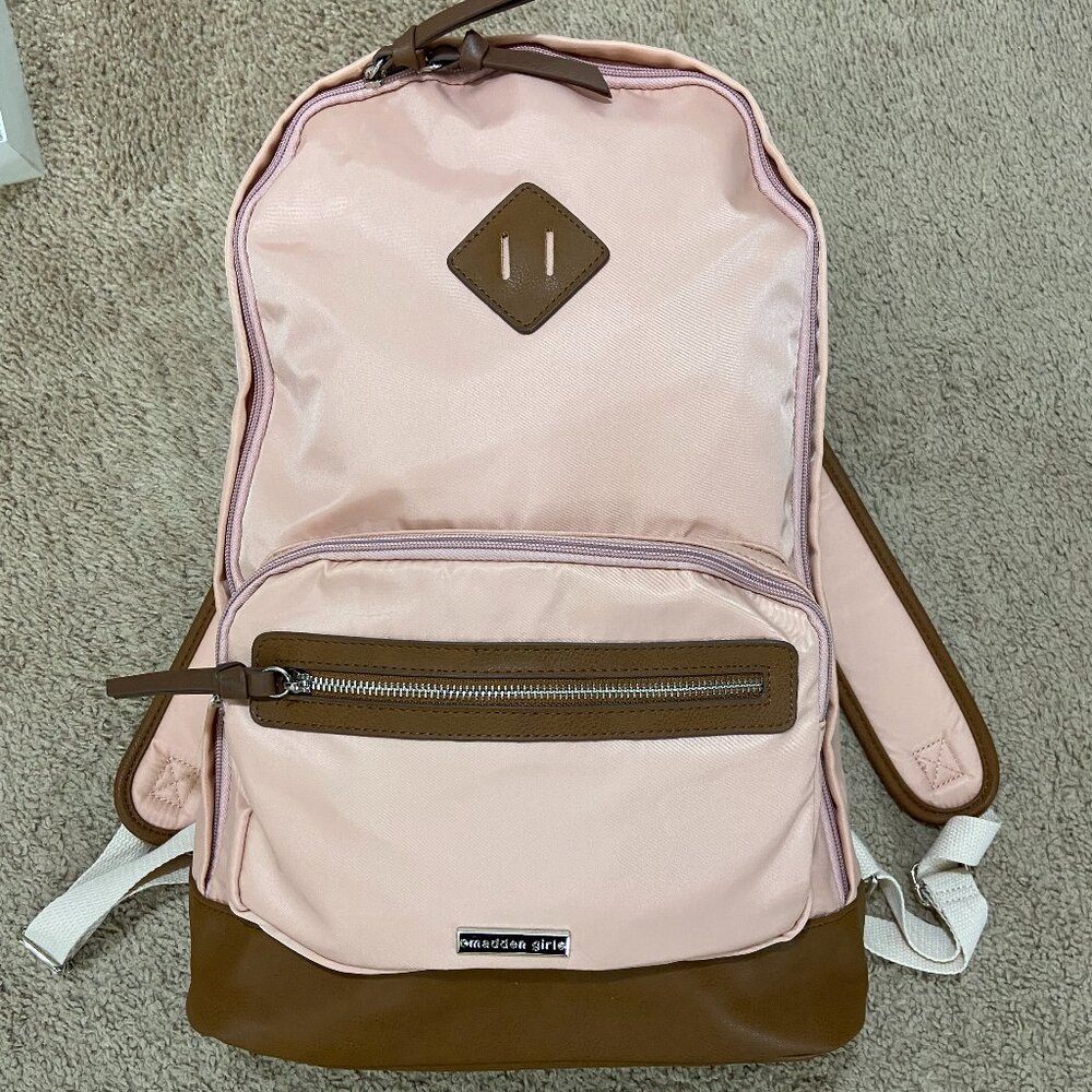 Soft pink new Steve Madden backpack.